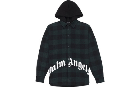 PALM ANGELS Logo Hooded Overshirt