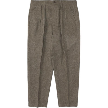 MADNESS Solid Color Fashion Versatile Casual Pants Unisex Coffee Brown