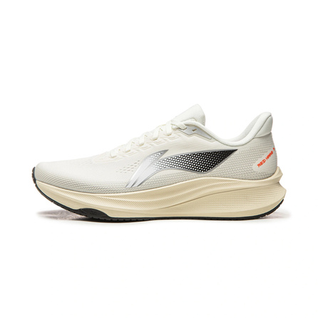 LiNing ChiTu 9 Physical Test Exam Boardless Racing Training Marathon Professional Speed Training Breathable Wear-Resistant Shock-Absorbing Anti-Slip Lightweight Rebound Low-Top Casual Running Shoes Men's Champagne White