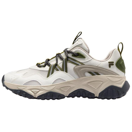 FILA FUSION FREEROAM Roaming Shoes Comfort Versatile Breathable Lightweight Low-Top Casual Shoes Men's Beige Green