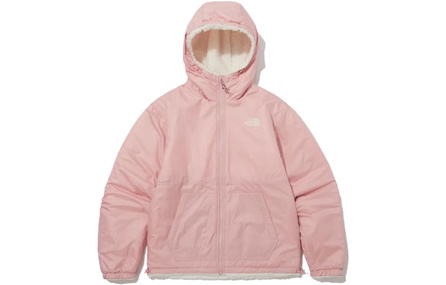 THE NORTH FACE Play Green Rvs Fleece Hoodie Pale Pink Unisex Korea Version