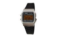 Custom WatchCASIO Modified Series Pink Cyan Gradient Lens Resin Case Retro Square Watch Daily Water Resistant F-91WM-7A Modified Quartz Movement Stainless Steel Band Japanese Korean Watch Men's Black Dial Коричневое зеркало