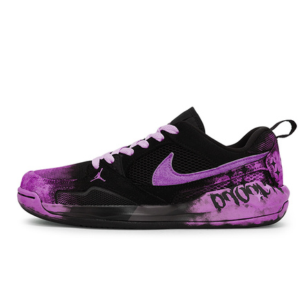 [Custom Sneakers] Jordan CMFT Era REGO Hot Dog Aurora Prism Pink Simple Contrast Color Wear-Resistant Low-Top Casual Shoes Unisex Black Pink