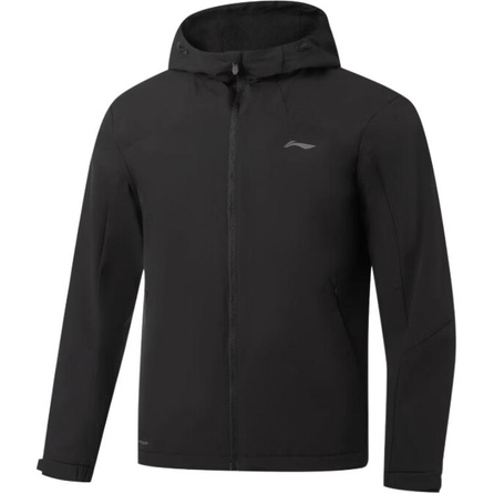 LiNing Fitness Series Fleece-Lined Warm Hooded Windbreaker Men's
