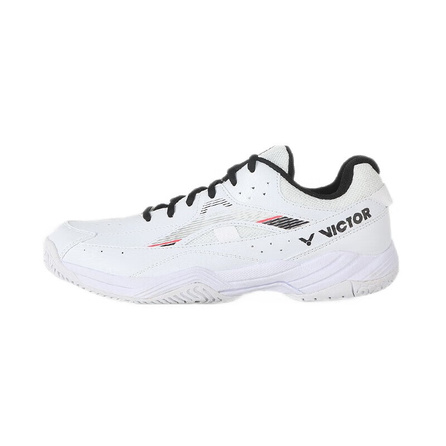 VICTOR Low Top Badminton Shoes Unisex White Black