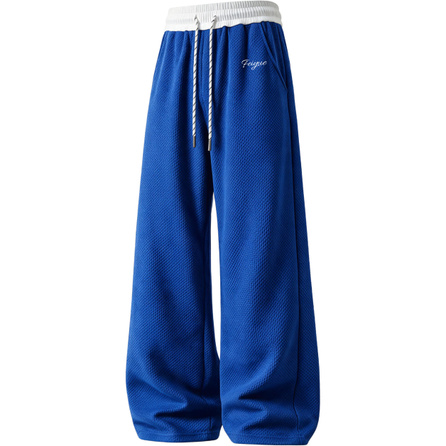 Feiyue Dragon Scale Pattern Patchwork Pants Men's Spring Autumn Color-Block Breathable Sports Pants Straight Long Pants Casual Pants Unisex