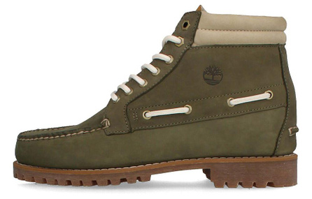 Timberland AUTHENTICS Collection Anti-Slip Wear-Resistant Mid-Top Outdoor Shoes Men's Cyan