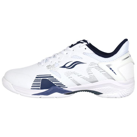 BONNY Comfortable Fashion Versatile Shock-Absorption Slip-Resistant Wear-Resistant Low-Top Badminton Shoes Unisex White Blue