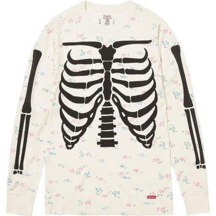 Supreme × Hanes Collab FW25 WEEK9 Thermal Crewneck Waffle Print Unisex
