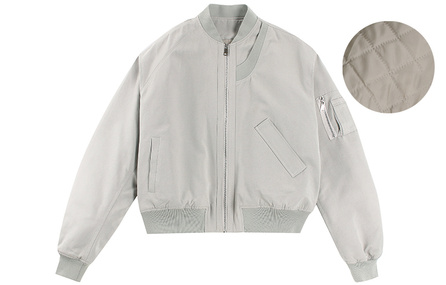 BANDITK GANGN Jackets Coats Unisex Gray White