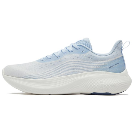 361° Versatile Comfortable Cushioning Wear-Resistant Low-Top Casual Running Shoes Men's White Blue