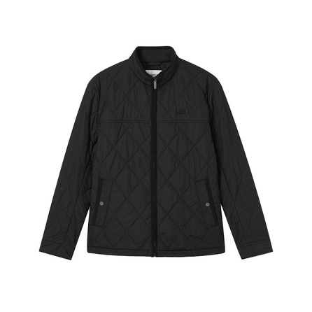 LACOSTE Solid Color Stand Collar Zippered Long Sleeve Cotton Jacket Men's