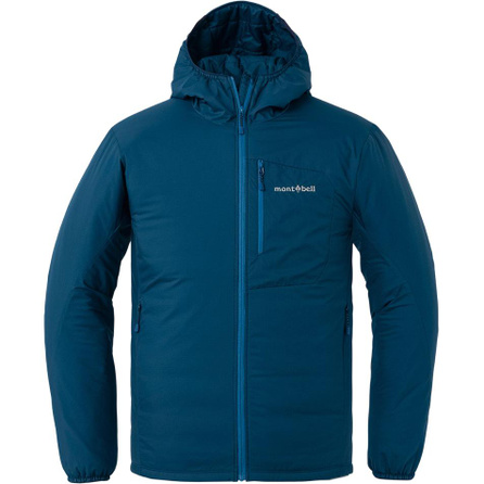 MONTBELL Letter Logo Zip-Up Hooded Long Sleeve Parka Coat Men's
