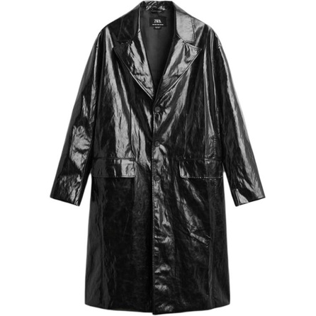 ZARA Coats Men Black