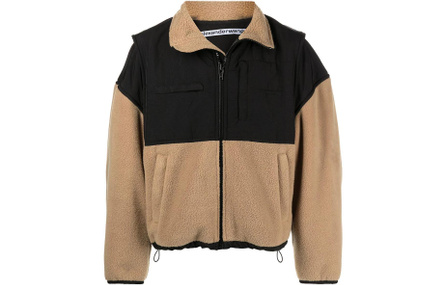 Alexander Wang Panelled Zip Fleece Jacket