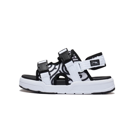 LINING YOUNG Sports Life Collection Children's Sandals White Black Teenagers