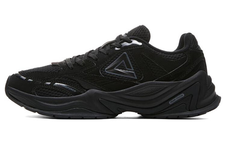 PEAK State Pole Source Back Chunky Sneakers Men Low-Top All Black