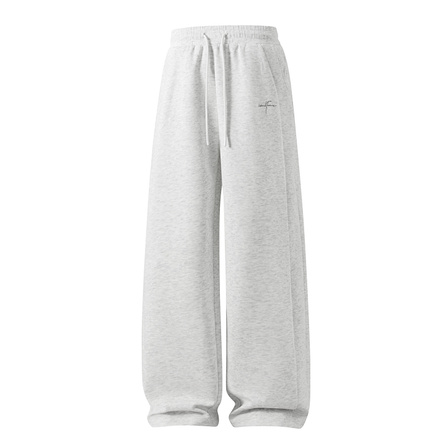 MINISO Cleanfit Minimalist Versatile Patchwork Deconstructed Loose Straight Minimalism American Retro High Street Trendy Plus Size Wide-Leg Pants Youth Commuter Skin-Friendly Comfortable Height-Enhancing Stylish Casual Pants Unisex