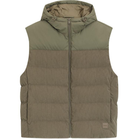 HUGO BOSS FW25 Corduroy Panel Zipper Lapel Vest Men's