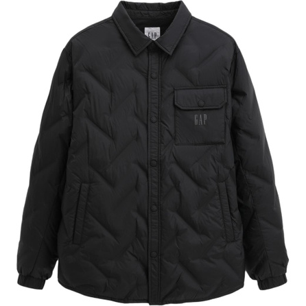 GAP Logo Quilted Snap Closure Puffer Jacket Men's