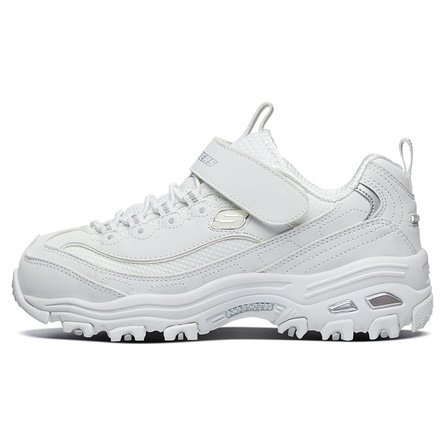 Skechers Kids Slip Resistant Cushioning Wear Resistant Breathable Low Top Kids Lifestyle Shoes Silver Kids'