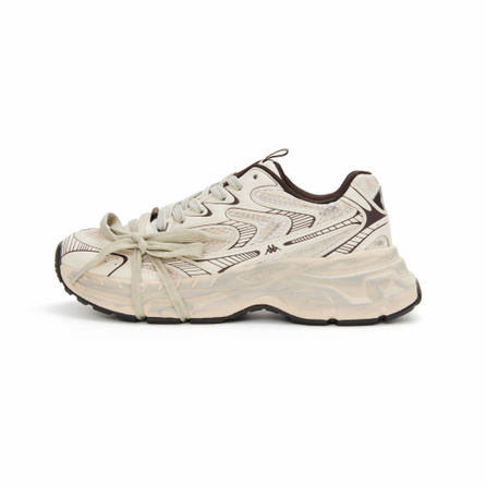 Kappa Cushioning, Slip Resistant, And Breathable Low Top Casual Running Shoes Unisex Beige