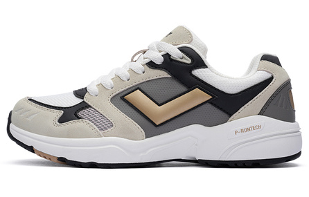 PONY MJ-72 Cushioned Slip-Resistant Low-Top Casual Running Shoes Unisex Beige Gray
