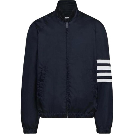 THOM BROWNE FW25 Striped Zip Stand Collar Long Sleeve Jacket Men's
