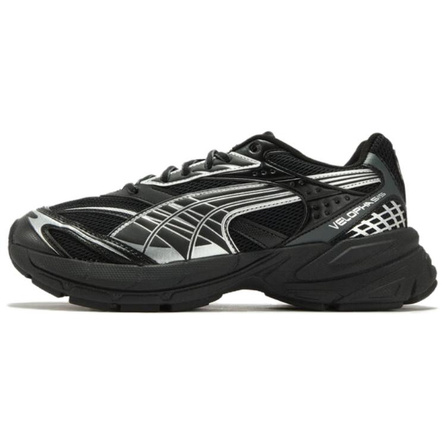 PUMA Velophasis Abrasion Resistant Low top Chunky Sneakers Unisex Black Silver