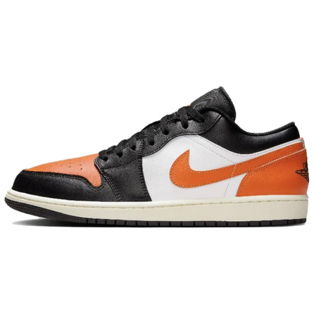 Jordan Air Jordan 1 Comfortable Versatile Anti-Slip Wear-Resistant Low-Top Retro Basketball Shoes Unisex Black White