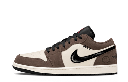 [Custom Sneakers] Jordan Air Jordan 1 Trendy Versatile Campus Style Casual Classic Shock-Absorbing Non-Slip Wear-Resistant Low-Top Retro Basketball Shoes Unisex