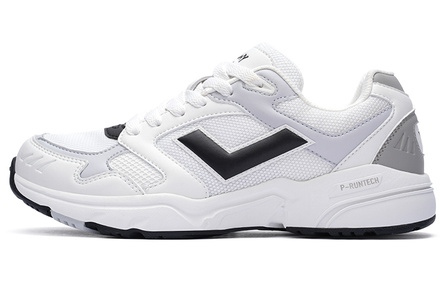 PONY MJ-72 Cushioned Slip-Resistant Low-Top Casual Running Shoes Unisex White Gray