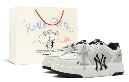 [Custom Sneakers] MLB Chunky Liner White Bear Star Gift Bag Special Patch Retro American Functional Style Sweet Cool Simple Versatile Skate Shoes Unisex Pink