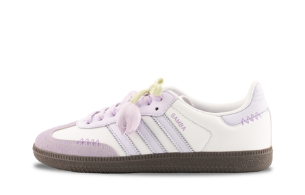 Custom Sneakers adidas originals SAMBA OG Fragrant Whisper Sweet Cute Youthful Casual Versatile Wear-Resistant Low-Top Skate Shoes Unisex Lavender