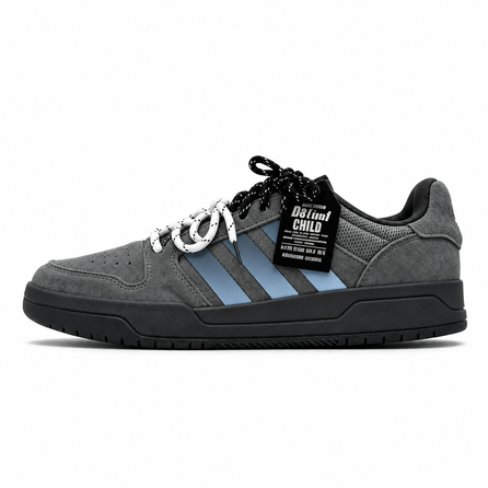 [Custom Sneakers] adidas ENTRAP Blue Hour Premium Niche American Campus Vintage Commute Wear-Resistant Non-Slip Low-Top Skate Shoes Unisex Grey Blue