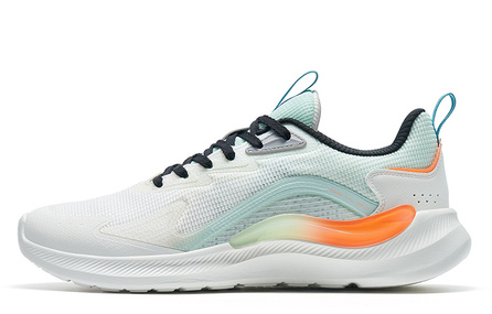 XTEP Anti-Slip And Wear-Resistant Breathable Low-Top Running Shoes Men's White Green