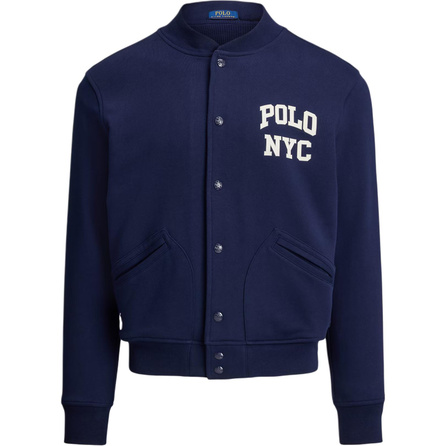 Polo Ralph Lauren Logo Fleece Long Sleeve Single-Breasted Baseball Jacket Men's