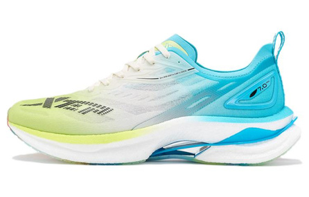 XTEP To Light 7.0 PRO Anti Slip And Wear Resistant Breathable Low Top Running Shoes Men's Green Blue