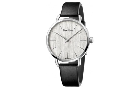CALVIN KLEIN Wrist Watch Quartz Movement Leather Strap 41mm White Dial Men's Watches