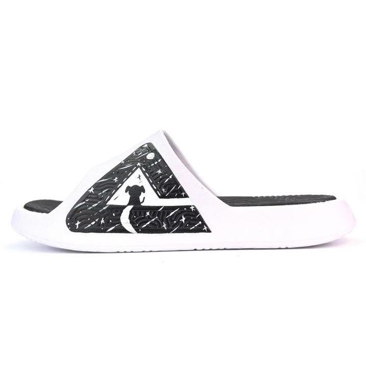 [Custom Shoes] Peak Taichi Cosmic Dog Star Cute Adorable Recovery Classic Trendy Home Casual Outing Versatile Simple Comfortable Cushioning Anti-Slip Silent Flat Sandals Unisex White