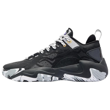 Qiaodan Po Ying 5lite Comfortable Fashion Supportive Breathable Wear-Resistant Low-Top Basketball Shoes Men's Black Gray