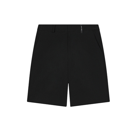 FILA BLUE Series Solid Color Comfort Casual Woven Shorts Men's Jet Black