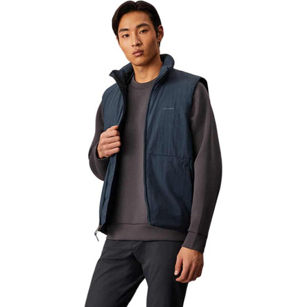 CALVIN KLEIN Premium Ready-to-Wear Series Simple Casual Solid Color Warm Vest Men's PPK-Navy