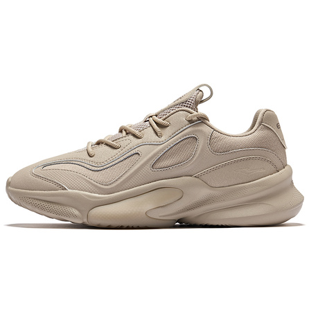 Erke Derivation 2V2 Height Increasing Coverage Low-Top Chunky Sneakers Men's Light Linen