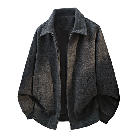 Jeep Merino Wool Loose Plus Size American Retro High Street Workwear Style Minimalist Solid Color Personality Fashion Trendy Niche Casual Comfortable Lapel Design Outdoor Edgy Street Versatile Daily Commute Jacket Coat Unisex