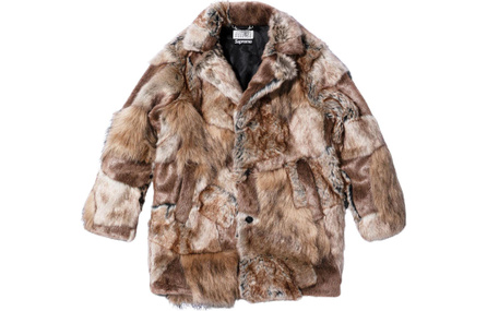 Supreme MM6 Maison Margiela Patchwork Faux Fur Coat