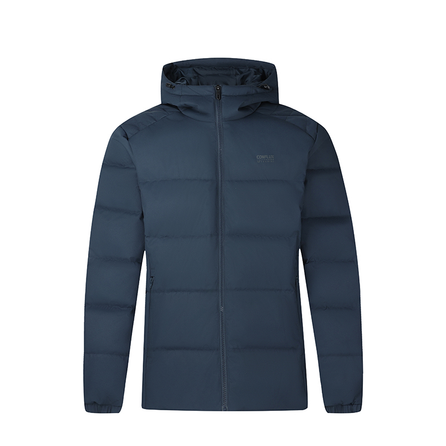 361° Hooded Letter Zipper Minimalist Comfortable Down Jacket Men's