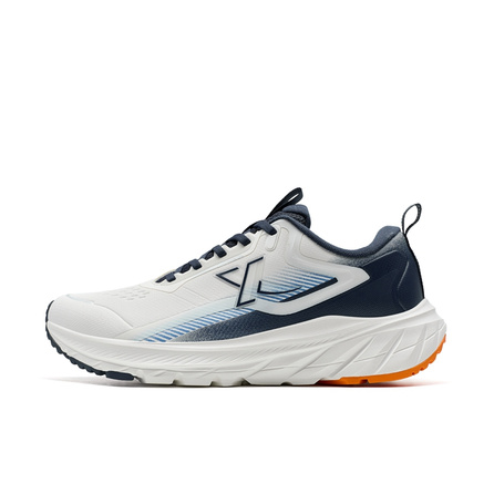 XTEP Comfortably Slip-Resistant Coverage Rebound Low-Top Casual Running Shoes Men's White Blue