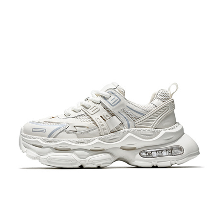 MOERBAI Original Machine Series Lightweight Low-Top Chunky Sneakers Unisex White
