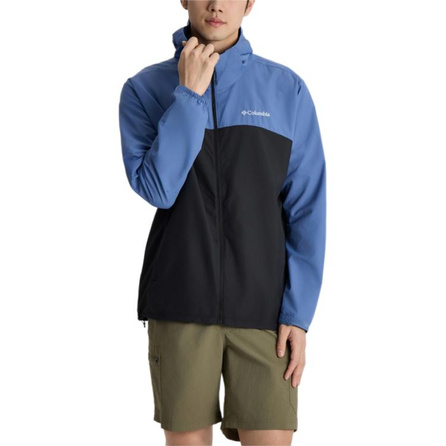 Columbia SS25 Lightweight Comfort Soft Hooded Sun Protection Jacket Men's Blue/Black